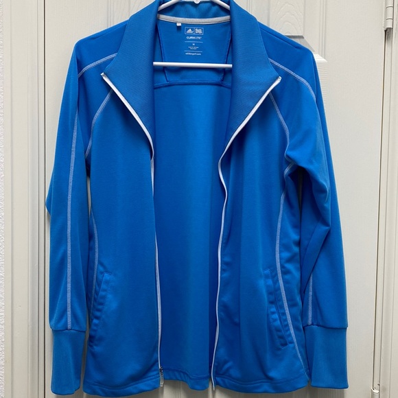 adidas Jackets & Blazers - adidas Blue Jacket with White Accents